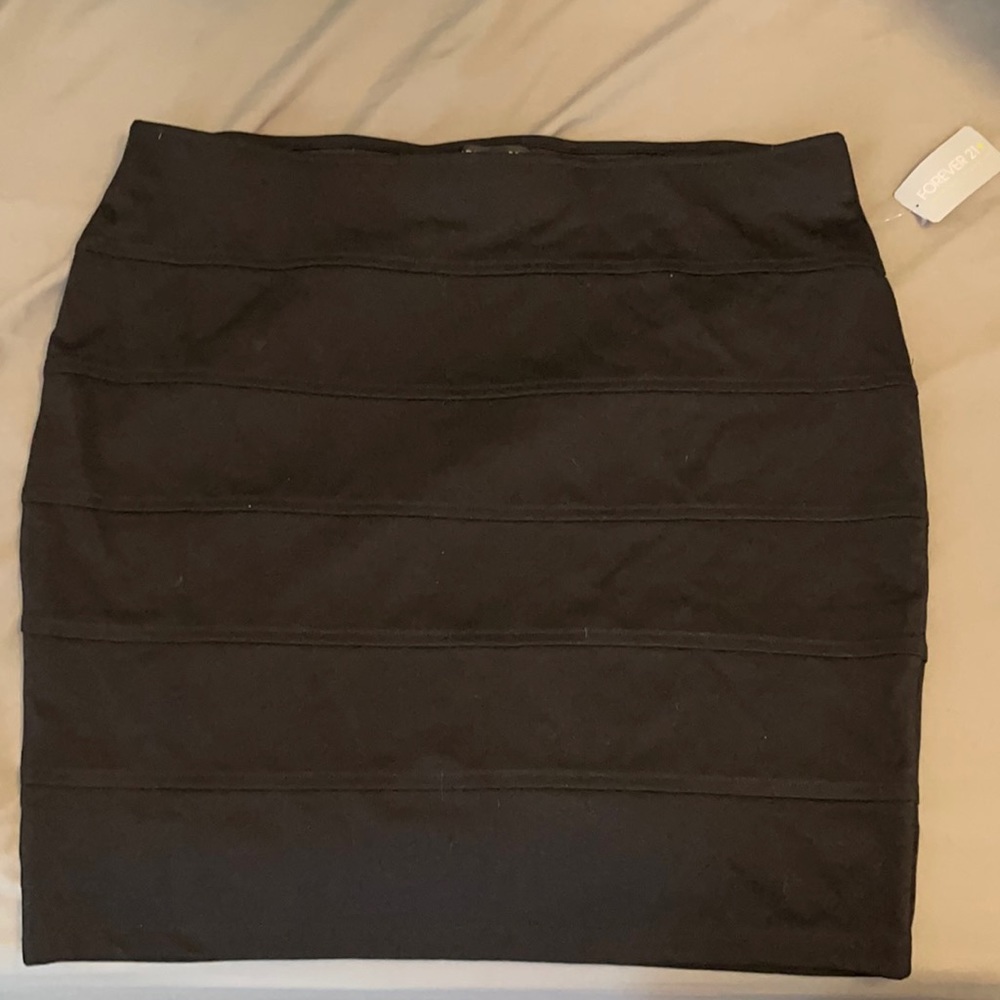 Black short skirt
